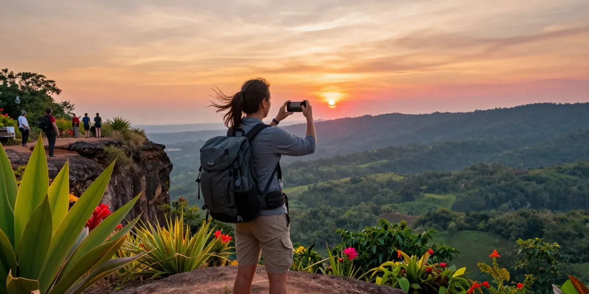 Experience breathtaking Thailand Transfers as a traveler captures stunning landscapes and adventures.