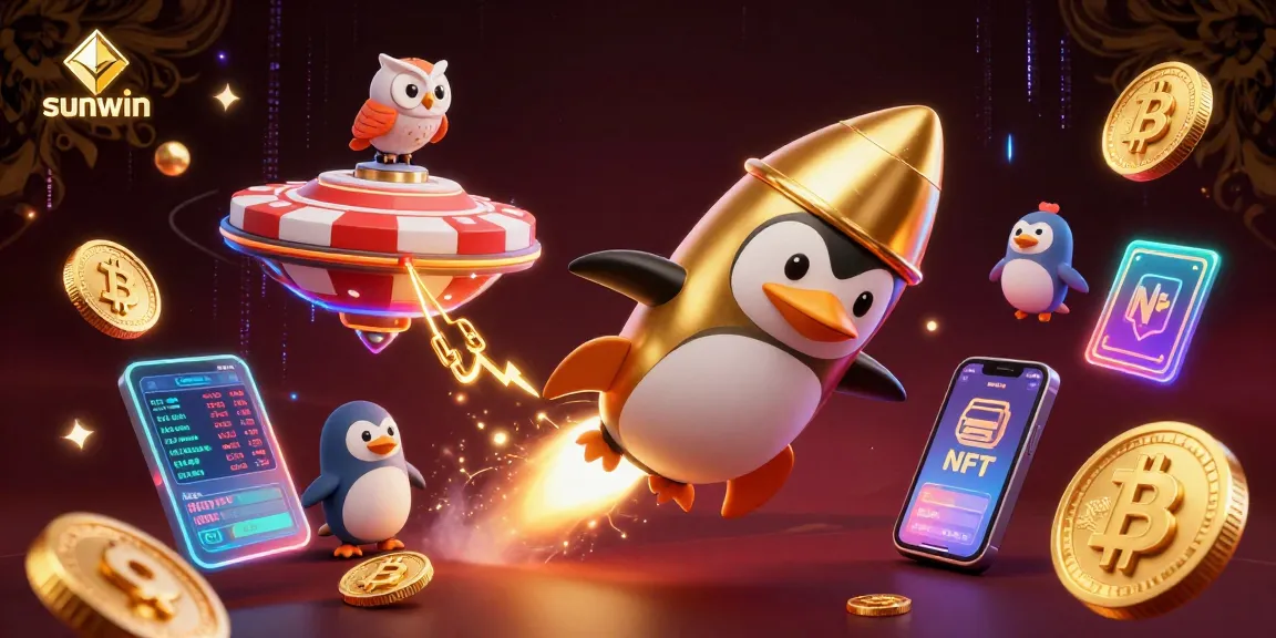 Engage with sunwin as you explore a vibrant casino universe with a golden penguin and rich rewards.
