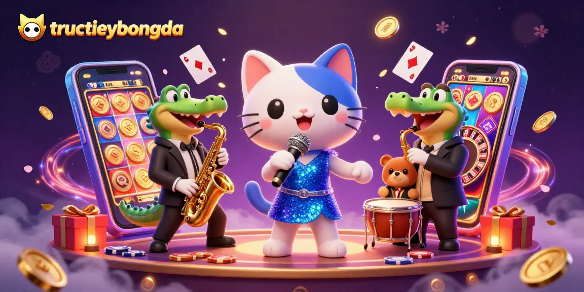 Experience tructiepbongda action with a lively casino scene featuring eclectic characters and rich gambling elements.