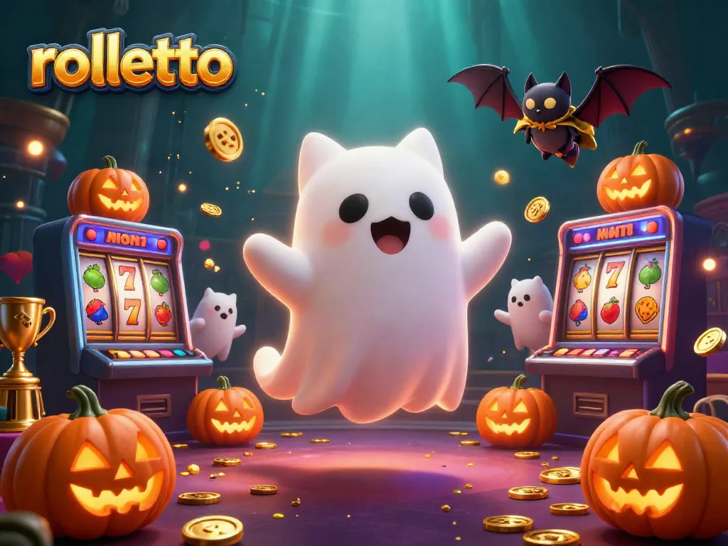 Experience the excitement of rolletto with a captivating scene featuring vibrant casino elements and friendly characters.