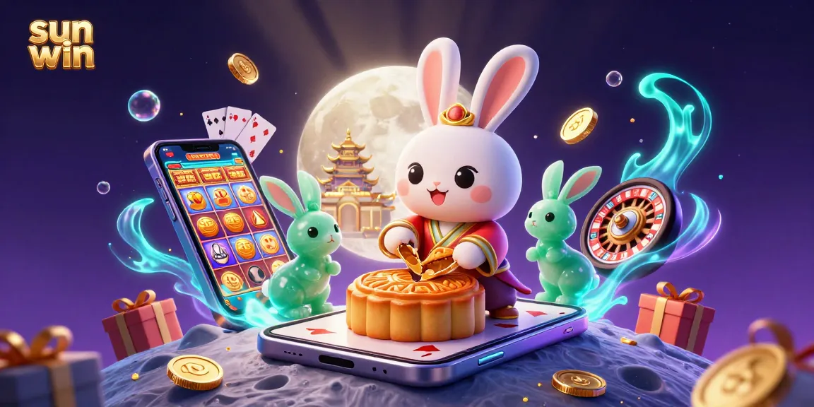 Experience the thrill of sun win with a vibrant lunar casino scene featuring slot games and poker!
